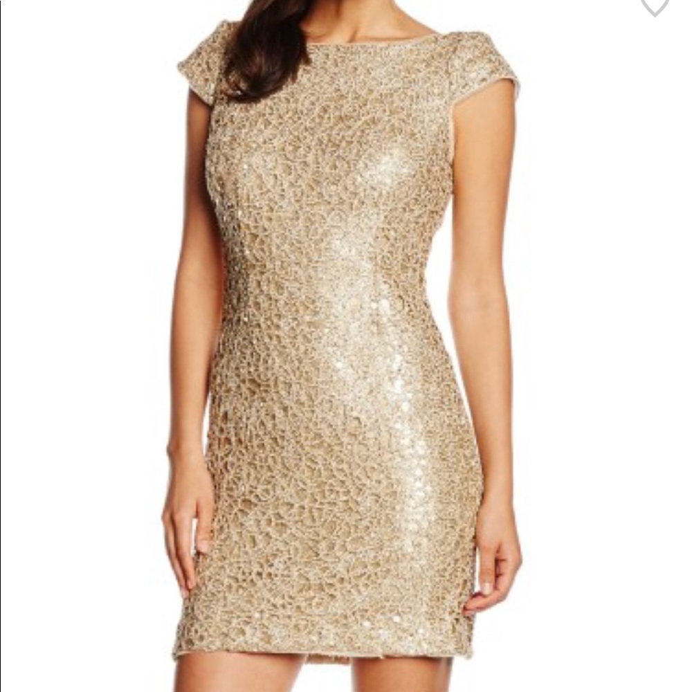 Adrianna Papell Mini Sequin Dress